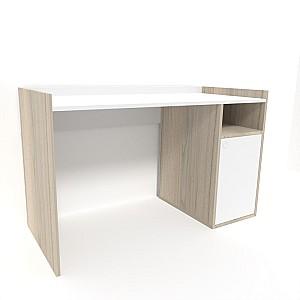 Masa de birou Smartex Tab Classic 120 Alb/Stejar Deschis