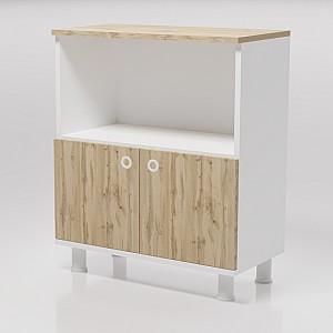 Comoda Smartex Printer White/Dark Oak