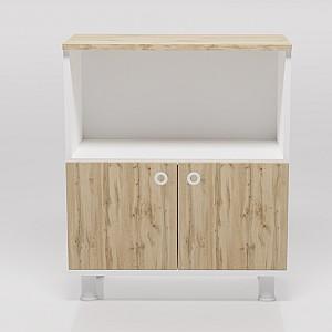 Comoda Smartex Printer White/Dark Oak