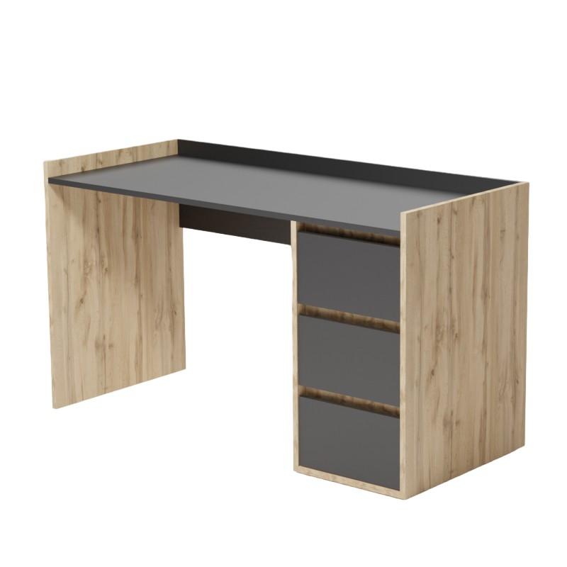 Masa de birou Smartex Home (120cm) Black/Dark Oak