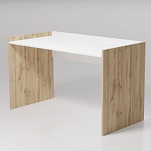 Masa de birou Smartex Tab (130cm) White/Dark Oak