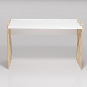 Masa de birou Smartex Tab (130cm) White/Dark Oak
