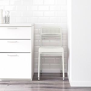 Set de masa si scaune IKEA Melltorp/Adde 75cm 1+2 Alb