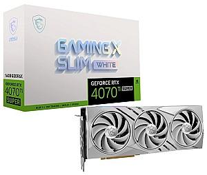 Placa video MSI GeForce RTX 4070 Ti SUPER GAMING X SLIM WHITE