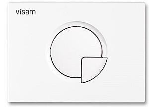 Buton de scurgere Visam (incorporabil) DIDIM (alb)