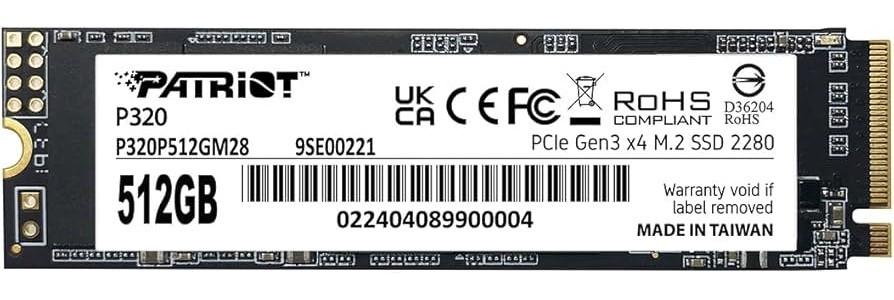 SSD PATRIOT P320 512GB (P320P512GM28)