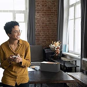 Boxa portabila Klipsch The Three Plus Walnut