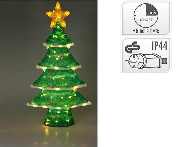 Figurină cu lumina Christmas Brad de Craciun