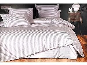 Albituri de pat Newhome Euro 2 Stripe Satin, gri