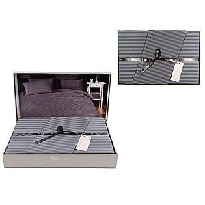 Albituri de pat Newhome Euro 2 Stripe Satin, antracit