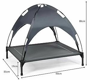 Pat pentru caine Costway PS7353-L Grey