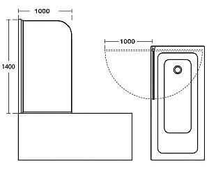 Paravan pentru cada VLM BS2001/140100
