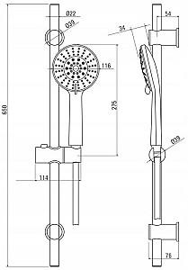 Set de duș Deante Joko NBJ 05PK