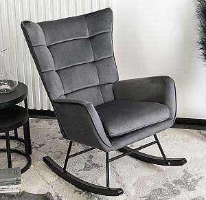 Fotoliu Mebel Elite Jackson Gri/Negru