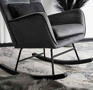 Fotoliu Mebel Elite Jackson Gri/Negru