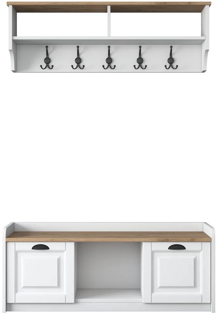 Antreu Mirage Meble P2/M1 White/Walnut
