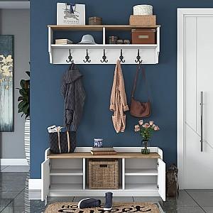Antreu Mirage Meble P2/M1 White/Walnut