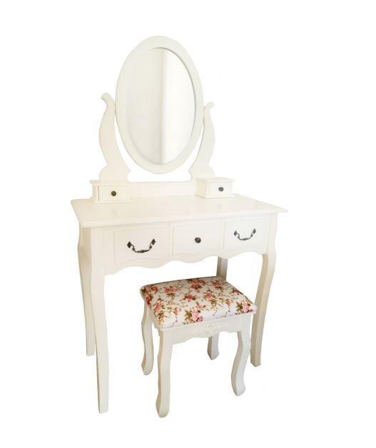 Masa de machiaj Kroll Linda 80 Alb