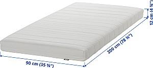 Saltea IKEA Afjall 90x200 Fermitate Medie/Alb