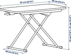 Masuta laptop IKEA Dubbla 60x40 Alb