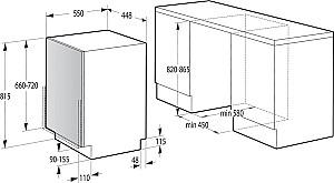 Masina de spalat vase incorporabilă Gorenje GV 520E10S