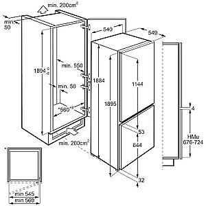 Frigider incorporabil Electrolux ENS6TE19S