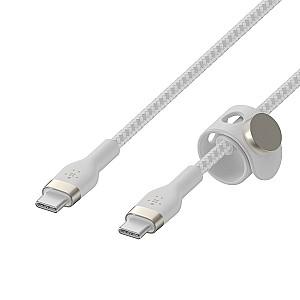 USB сablu Belkin USB-C to USB-C 1m (CAB011BT1MWH)