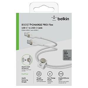 USB сablu Belkin USB-C to USB-C 1m (CAB011BT1MWH)