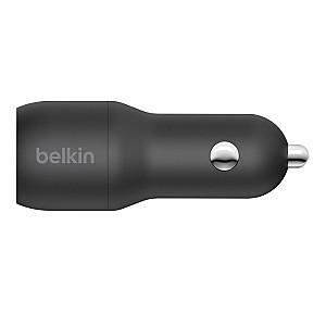 Incarcator auto Belkin Dual USB-A 24W CCD001BT1MBK