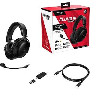 Casti gaming HYPERX Cloud III Wireless Black
