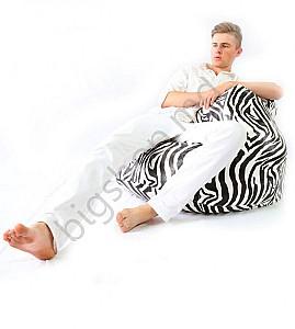 Fotoliu puf Because Royal Bean Bag - Zebra XL