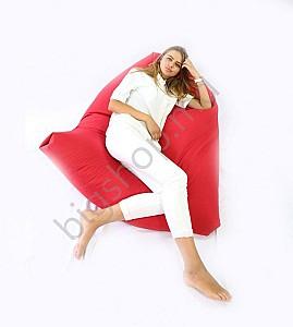 Fotoliu puf Because Triangle Bean Bag - Red
