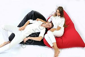 Fotoliu puf Because Triangle Bean Bag - Red