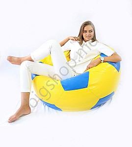 Fotoliu puf Because Ball Bean Bag - Yellow/Blue