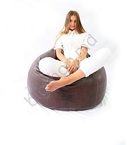 Fotoliu puf Because Crocodile Bean Bag - Maro XXL
