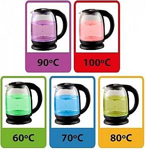 Fierbator electric de apa Esperanza LOIRE EKK027 Glass Black