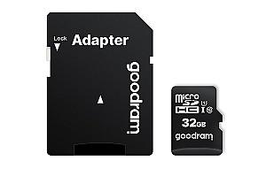 Card memorie Goodram micro SDHC Class10 32GB + SD adapter (M1AA-0320R12)