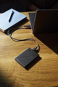 Hard disk extern WESTERN DIGITAL My Passport 2.5" External HDD 4.0TB (WDBPKJ0040BBK-WESN)