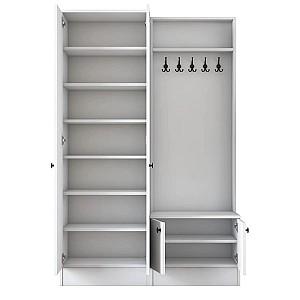 Antreu Mirage Meble P6/M11 rafturi Alb