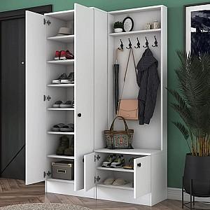 Antreu Mirage Meble P6/M11 rafturi Alb