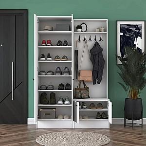 Antreu Mirage Meble P6/M11 rafturi Alb