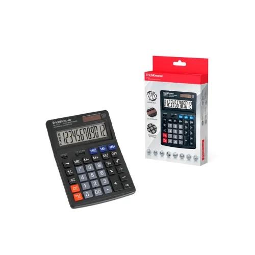 Calculator de masa Erich Krause 12-Digit DC-4512 Classic negru