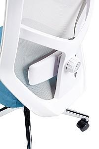 Fotoliu de birou CUSTÓ Nitra Gri/Albastru