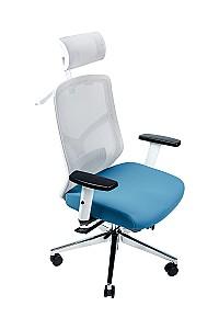 Fotoliu de birou CUSTÓ Nitra Gri/Albastru