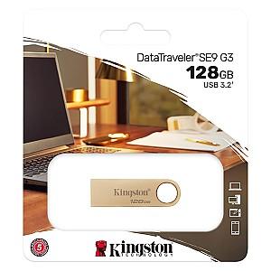 Stick memorie usb Kingston 128GB DataTraveler SE9 G3 Gold