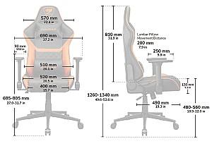 Fotoliu gaming Cougar Armor One V2 Black/Orange
