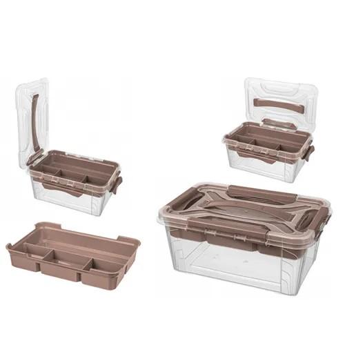 Cutie pentru depozitare Bytplast cu cleme Grand box 4.2l