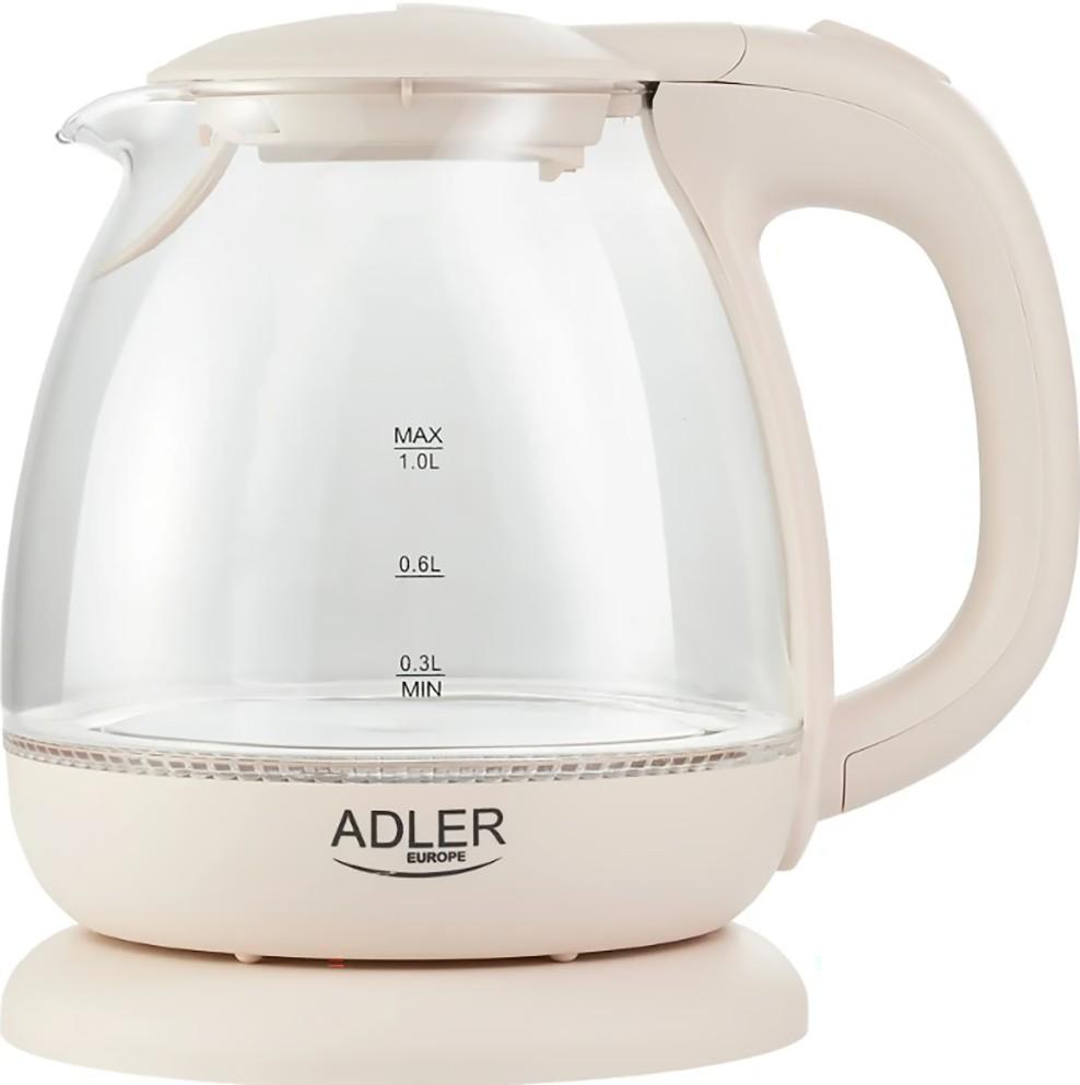 Fierbator electric de apa Adler AD 1283 Glass Сream