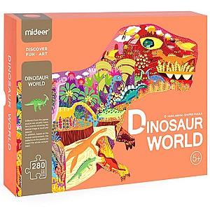 Puzzle Mideer „Lumea dinozaurilor”, 280 elem.
