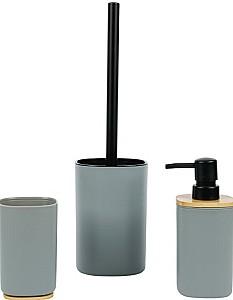 Set pentru baie Axentia Grey/Wood (135949)